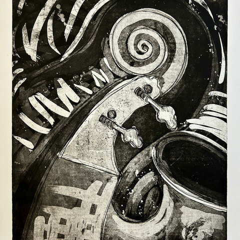 Jazz Nights
etching