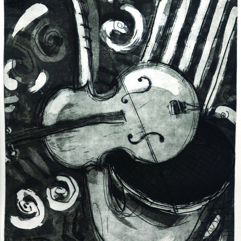 Night at Kuumbwa
etching