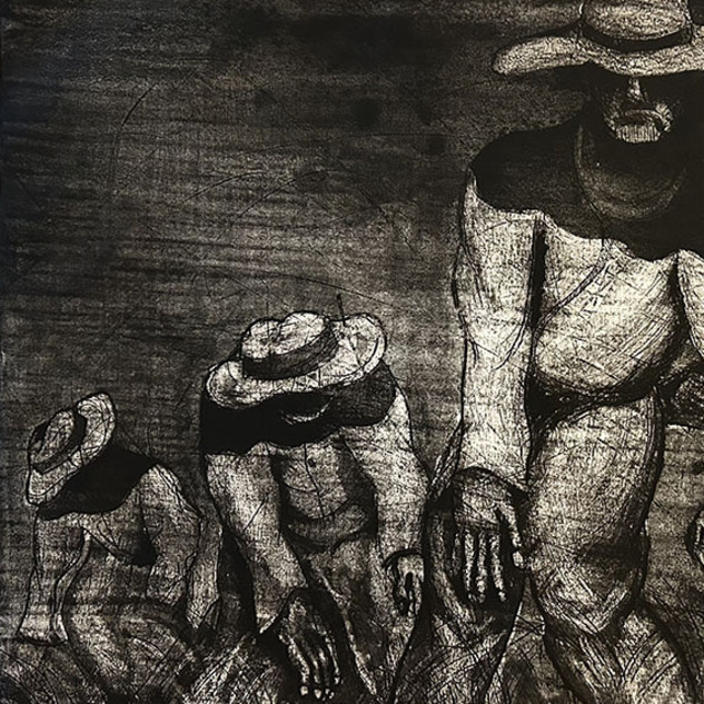 Four Hats
Etching and Aquatint
32.5”x26.25”  