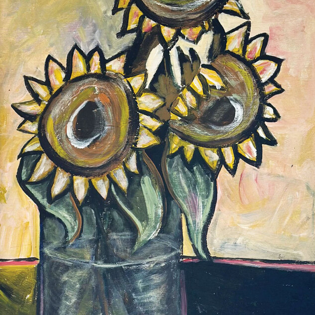 Sun Flowers
Acrylic on board
19"x 28.5” 