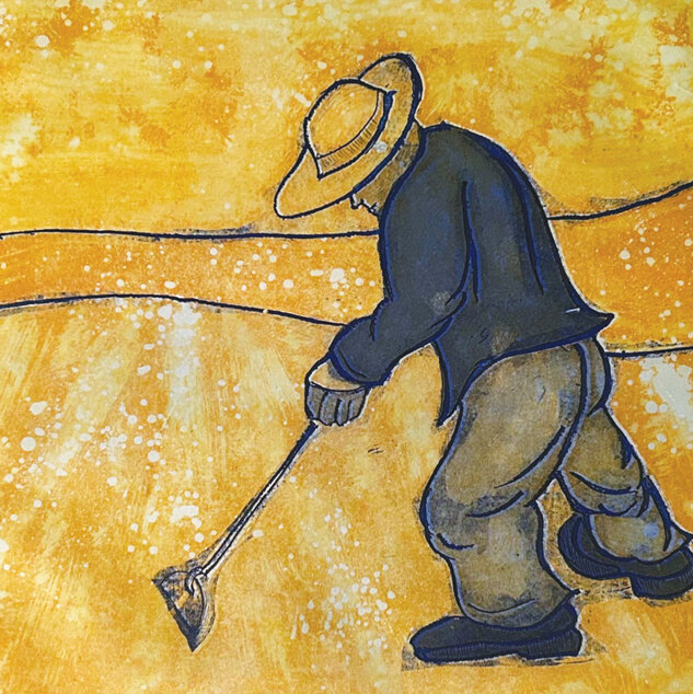 Aromas Worker
Etching
19.5”x20.5” 
SOLD